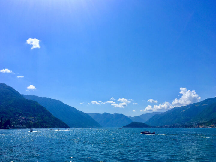 Il lago di Como, veduta da Bellagio